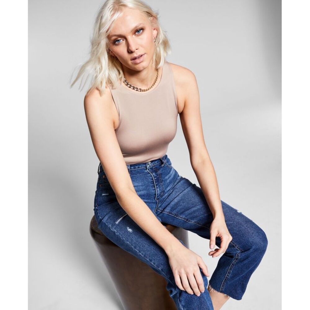 And Now This Now This Womens High Neck Bodysuit